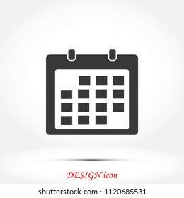 Calendar icon vector, Vector EPS 10 illustration style