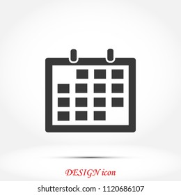 Calendar icon vector, Vector EPS 10 illustration style