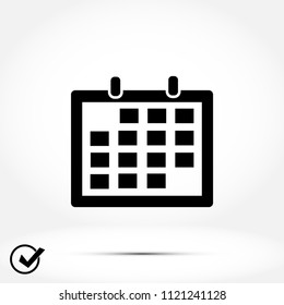 Calendar icon vector, Vector EPS 10 illustration style