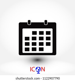 Calendar icon vector, Vector EPS 10 illustration style