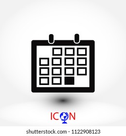 Calendar icon vector, Vector EPS 10 illustration style