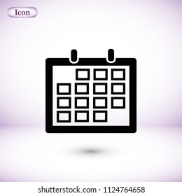 Calendar icon, Vector EPS 10 illustration style