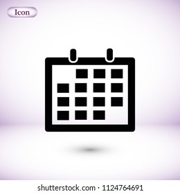 Calendar icon vector, 

Vector EPS 10 illustration style