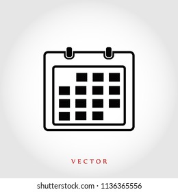 Calendar icon, Vector EPS 10 illustration style