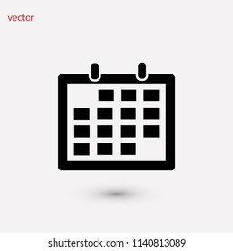 Calendar icon vector, Vector EPS 10 illustration style