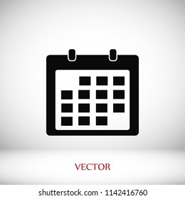 Calendar icon vector, 

Vector EPS 10 illustration style