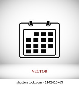 Calendar icon, Vector EPS 10 illustration style