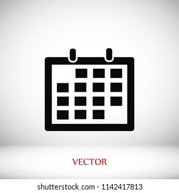Calendar icon vector, Vector EPS 10 illustration style