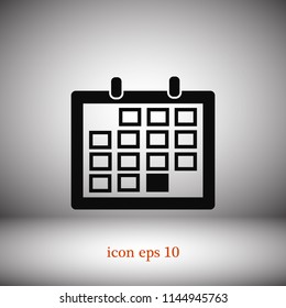 Calendar icon vector, 

Vector EPS 10 illustration style