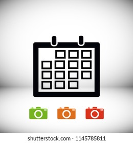 Calendar icon, 

Vector EPS 10 illustration style