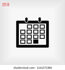 Calendar icon vector, 

Vector EPS 10 illustration style