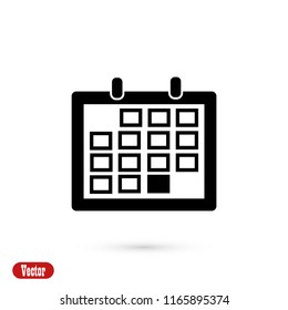 Calendar icon vector, Vector EPS 10 illustration style