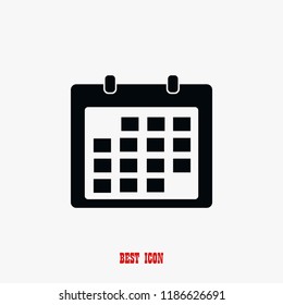 Calendar icon vector, Vector EPS 10 illustration style