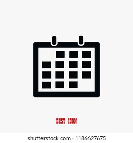 Calendar icon vector, Vector EPS 10 illustration style