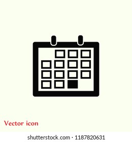Calendar icon vector, Vector EPS 10 illustration style