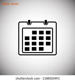 Calendar icon, Vector EPS 10 illustration style
