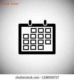 Calendar icon, Vector EPS 10 illustration style
