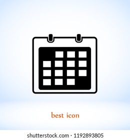 Calendar icon vector, Vector EPS 10 illustration style