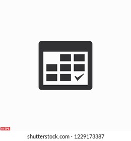 calendar icon. Vector  Eps 10 