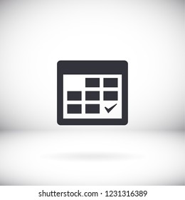 calendar icon. Vector  Eps 10 