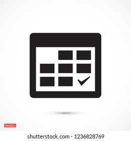 calendar icon. Vector  Eps 10 
