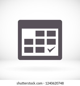 calendar icon. Vector  Eps 10 