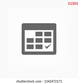 calendar icon. Vector  Eps 10 