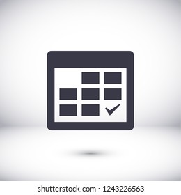 calendar icon. Vector  Eps 10 