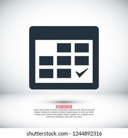calendar icon. Vector  Eps 10 