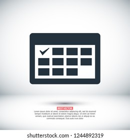 calendar icon. Vector  Eps 10 