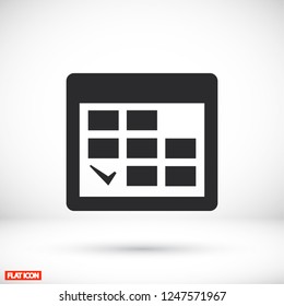 calendar icon. Vector  Eps 10 