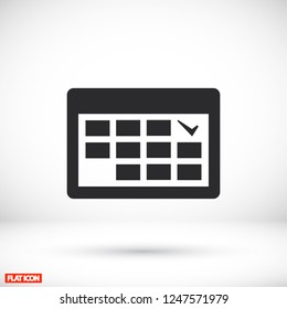 calendar icon. Vector  Eps 10 