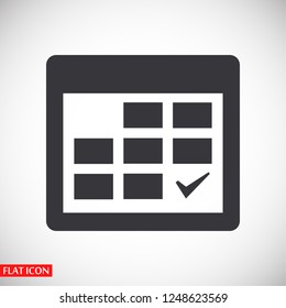 calendar icon. Vector  Eps 10 