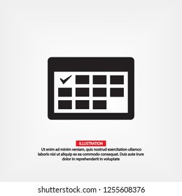 calendar icon. Vector  Eps 10 