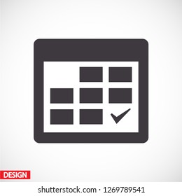 calendar icon. Vector  Eps 10 
