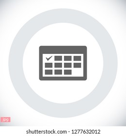 calendar icon. Vector  Eps 10 