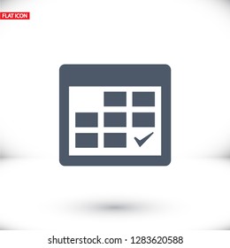 calendar icon. Vector  Eps 10 