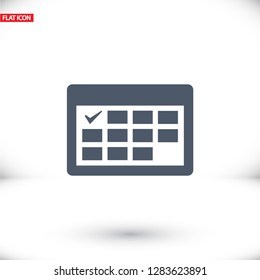 calendar icon. Vector  Eps 10 