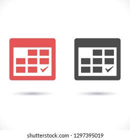 calendar icon. Vector  Eps 10 