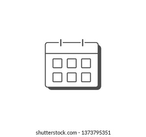 Calendar icon . Vector . EPS 10