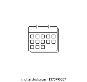 Calendar icon . Vector . EPS 10