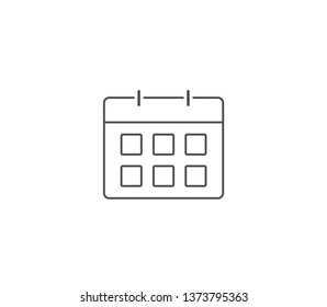 Calendar icon . Vector . EPS 10