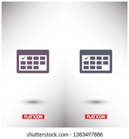 calendar icon. Vector  Eps 10 