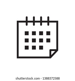 calendar icon, vector, eps 10