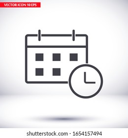 icono de calendario. Vector Eps 10 meses ilustración de fecha Diseño plano
