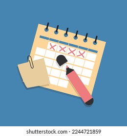 calendar icon Vector EPS 10 illustration.