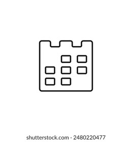 Calendar icon vector. EPS 10 editable vector