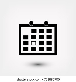 Calendar icon vector, Vector EPS 10 illustration style