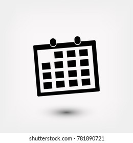 Calendar icon, Vector EPS 10 illustration style