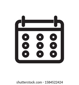 Calendar icon vector. Event calendar